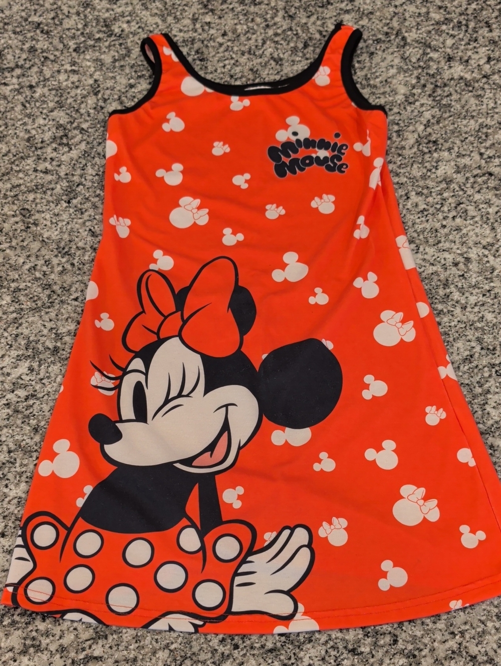 Disney Minnie Mouse Red & Black Girls' Tank Dress